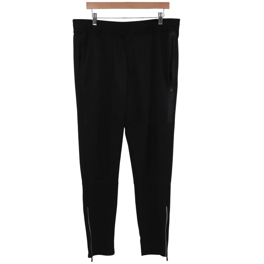 Spyder Track Pants Mens XL Black Ankle Zip Active Joggers Excellent
